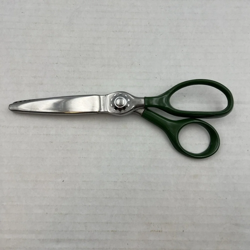 Domestic Stainless Steel Pinking Shears Without Box Vintage Made‎ In USA